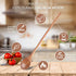 4 Pieces Acacia Wooden Spoon 8, 10, 12, 14 Inch Mixing Wooden Utensils Cooking Spoon for Kitchen Mixing Salad Tasting Baking Stirring Serving Food No Scratch Nonstick Cookware