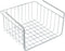 White Wire Under-Shelf Storage Basket, 10-Inch, Durable Organization Solution for Kitchen and Pantry