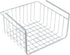 White Wire Under-Shelf Storage Basket, 10-Inch, Durable Organization Solution for Kitchen and Pantry