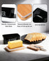 GVUHR CountertopPremium Ceramic Butter Dish with Lid And KnifeAirtight Butter Crock with Lid for Large Butter Container
