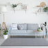 Keeko 2x6 Washable Hallway Runner Rug, Grey Soft Indoor Low Pile Non Slip Memory Foam Carpet for Bedroom Kitchen Living