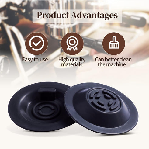 2 Pack 54mm Espresso Backflush Cleaning Disc, Compatible with Breville Espresso Machines, 54mm Backflush Disc