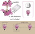 13FT 40LED Pink Rose Flower String Lights, Battery Operated Fairy Light Romantic Valentine's Day Decor, Decorative