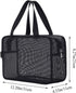 Moyad Mesh Shower Caddy Portable Toiletry Tote Gym Bag for College Dorm Bathroom (Large Black)