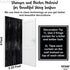 KatchOn XtraLarge Black Streamers | 3.2x8 Feet, Pack of 2 for Black Party Decorations, Tinsel Backdrop