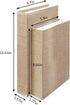 2Pcs Faux Books for Decorative, Linen Fake Books Boxes Blank Stacked Decor for DIY Crafts Hotel Entryway Bookshelf