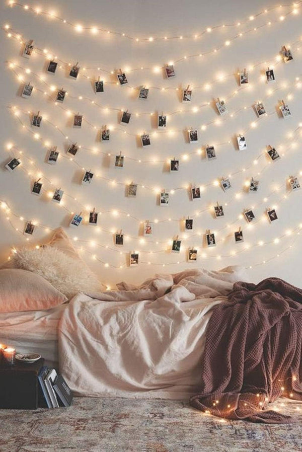 33Ft Photo Clip Fairy Lights with 50 Clips - LECLSTAR 100 LED