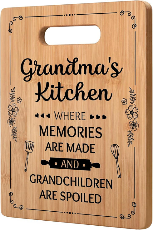 Unique Cutting Board for Grandma, Best Gifts for Grandma from Grandchildren, Thoughtful Gift Ideas