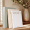 HeidMiduo Decorative Faux Books for Home Decor - Set of 3 Aesthetic Linen