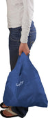 ChicoBag Original Compact Reusable Grocery Bag with Attached Pouch and Carabiner Clip - 4 Pack Blue