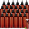 Barydat 24 Pcs Squeeze Bottle Twist Top Applicator Empty Hair Oiling Bottle