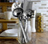 Darware Complete Serving Set, 6-Piece Silver, Includes Pasta Server, Fork, Slotted Spoon, Ladle, Cake/Casserole Server