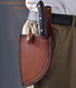 Dream Reach Forging Serbian Chef Knife - Full Tang High Carbon Clad Steel Almasi Butcher Cleaver with Leather Sheath