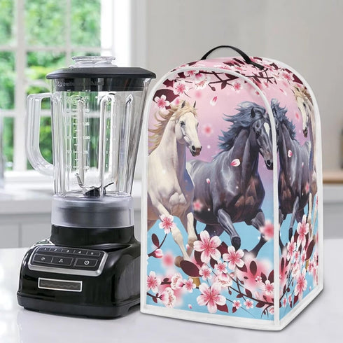 Flower Horse Blender Covers: Washable Food Processor and Stand Mixer Appliance Cover for Kitchen Machines