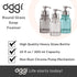 OGGI Glass Foaming Soap Dispenser, 10oz Capacity, Stylish Refillable for Bathroom and Kitchen in Gray/Chrome