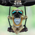 Swing Pug Car Hanging Ornament, Cute Resin Dog Figurines for Rearview Mirror Decoration