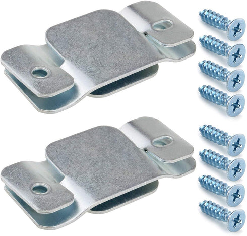 Metal Sectional Couch Connectors, 4 Pcs Furniture Interlocking Bracket with Screws for Loveseat, Recliner, Chair or