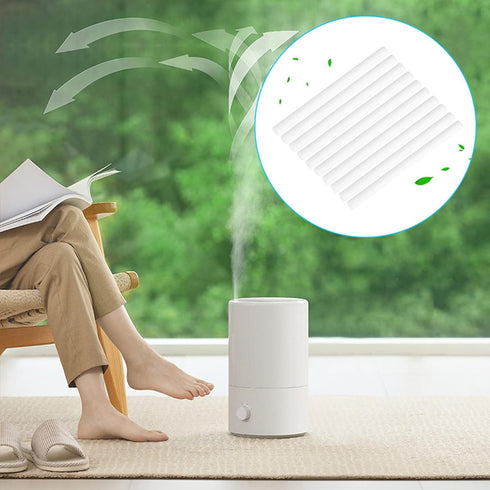 Filter Cotton Sticks, 10Pcs Mini Portable Humidifier Diffuser Cotton Sticks Filter Replacement Personal USB Humidifier Replacement Sponges Refill Stick