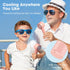 Portable Handheld Fan Rechargeable: Mini Personal Fan with 4 Speeds, USB 2600mAh Battery for Kids, Travel, Office