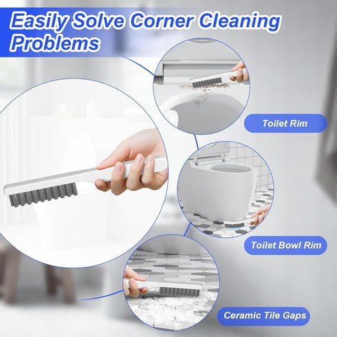 3 1 SetExtended Set,Bathroom in Toilet Brush and Plunger Handle Plunger,Heavy Duty Toilet Bowl Brush and Holder Hidden