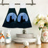 2 12x17 Halloween Decorations Cat Moon Starry Sky Hand Towels Hanging Kitchen Dish Towel with Loop PCS, Soft Super