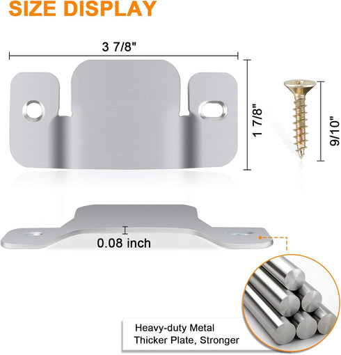 Sectional Couch Connectors Bracket, 4 Pieces Furniture Connectors with Screws for Sectionals