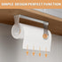 Paper Towel Holder Under Cabinet, Wall Mount Paper Towel Holder for Kitchen Bathroom, Stainless Steel, Adhesive