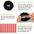 Door Handle Covers, 4Pcs Black Decorative Round Soft Knob Covers with Clear Anti-Collision Adhesive Strip