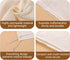Lukdin 30 Cooking:4x6,6x8Reusable (4x6"15pcs6x8"15pcs) Pcs Natural Cotton Spice Bags for Tea Filters with Drawstring