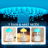 Diffuserlove Cloud Humidifier Rain Water Drip Diffuser Humidifier with Remote Waterfall Lamp Mushroom Humidifier Rain
