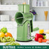 SUSTEAS Rotary Cheese Grater with Handle, Vegetable Shredder with 5 Blades & Strong Suction Base, Retro Green