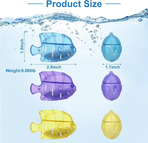 10PC Humidifier Cleaner Fish, Universal Tank Cleaner for All Humidifiers and Fish Tanks, Prevent Hard Water Build-Up