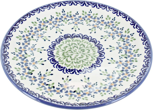 Blue Rose Polish Pottery Summer Vine Dessert Plate