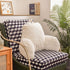 NTBED Reading Pillow Faux Fur Bed Wedge Backrest with Arms,Couch TV Relax Bed Rest Pillow Back Support Cushion for Kids