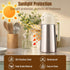 2 1 PARACITY Oil Dispenser Bottle with Stainless Steel Shell & Ceramic Sprayed Interior, in Olive Oil Sprayer