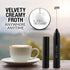 Zulay Froth N Go Milk Frother, Rechargeable 3-in-1 Wand with Case & USB-C Charger, 3 Whisk Attachments for Lattes