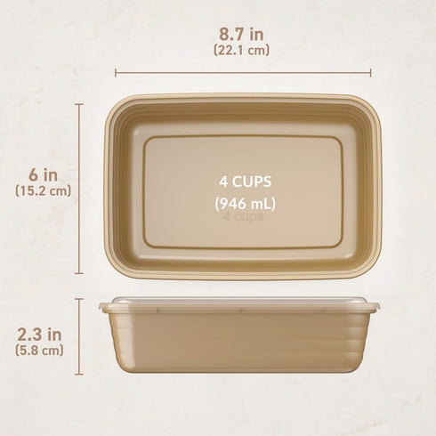 20-Piece 1-Compartment Bentgo Prep - Reusable Meal Prep Containers with Lids, PFAS & BPA Free Materials, Durable