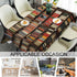 Beabes 52x70 Inch Tablecloth Bookshelf, Library Bookshelves Books Rectangular Table Cover Kitchen Table Cloth