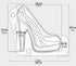 High Heel Chocolate Mold - 3D Shoe Candy Mold for Birthday Cake, Large Chocolate Molds, Fondant Heel Mold.