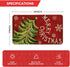 Artoid Mode Xmas Tree Doormat, Merry Christmas Snowflake Winter Decor, 17x29 Inch Indoor Outdoor Rug