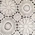 USTIDE 2pc Rustic Floral Table Runner Hand Crochet Placemats, 15 x 31 Inches, Beige Cotton Doilies Runners