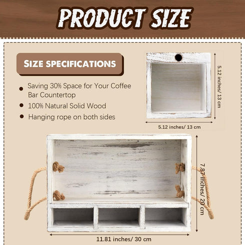Cutlery Kitchen Utensil Holder Kit, 1 Kitchen Countertop Plate Holder and 1 Large Cup Holder, Wooden Utensil Caddy Organizer for Plate Cup Fork Knives Spoon Straws Napkins Marker and Condiment