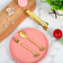 Leaf Coffee Spoons, Mini Serving Tongs, Appetizer Forks, Stainless Steel Dessert Spoons for Coffee Tea (20, Gold)