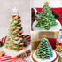 KAISHANE 10pcs 3D Christmas Tree Cookie Cutter Set, Star Cookie Cutters for XMAS Decoration and Gift Cookie Tower