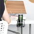 Large Clip On Table Cup Holder, Anti-Spill Holder for Lawn Chair, Pack of 2, Black
