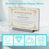 8.5 inch 1PC 8.5 5.5 Boloyo Acrylic Business License Display Frame, Clear Display Stand Holder Easel Base Protector