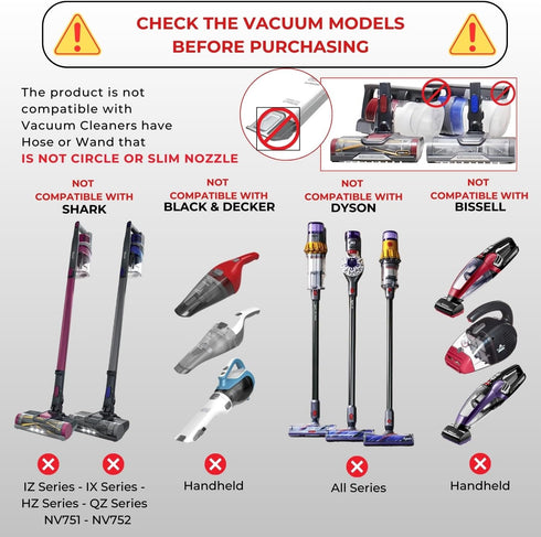 Universal Vacuum Attachments & Brushes Kit, Hardwood Floor Vacuum Brush Head & Shop-vacs Accessories, Flexible Crevice