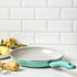 GreenLife Soft Grip Diamond Healthy Ceramic Nonstick, 10" Frying Pan Skillet, PFAS-Free, Dishwasher Safe, Turquoise by GreenLife