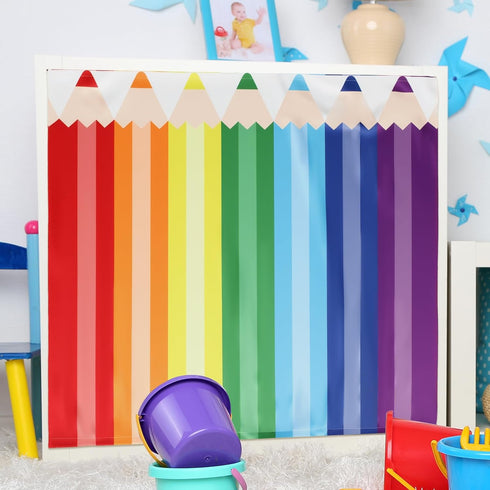 HunnmingRe 4 24.02 24.61 Inch Pcs Classroom Cabinet Curtains for Shelves x Self Adhesive Curtains for Bookshelf School