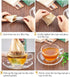 300PCS Disposable Tea Filter Bags with Drawstring, 100% Natural & Safe Loose Leaf Tea Empty Bags